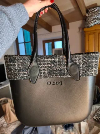 Bolso O bag negro y gris