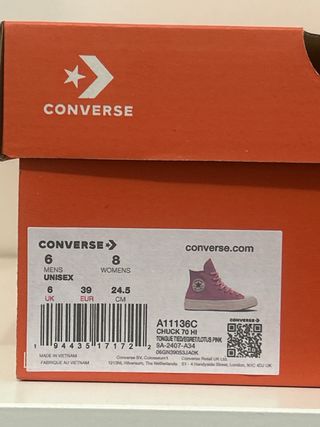 Converse Chuck Taylor Rosa Talla 39