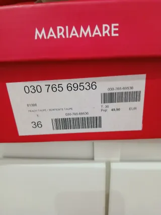 Botines tacón Mariamare camel T.36