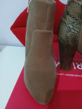 Botines tacón Mariamare camel T.36