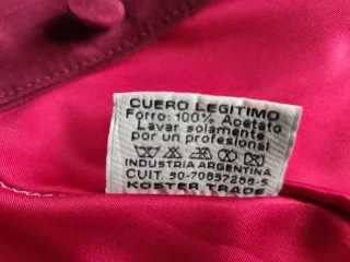 Chaqueta de ante granate para mujer