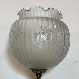 Lámpara Sobremesa Querubín Bronce Cristal