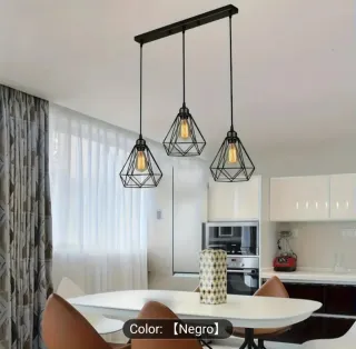 Lámpara de forja negra NUEVA