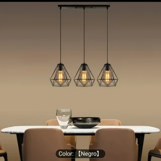 Lámpara de forja negra NUEVA