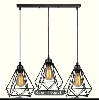 Lámpara de forja negra NUEVA