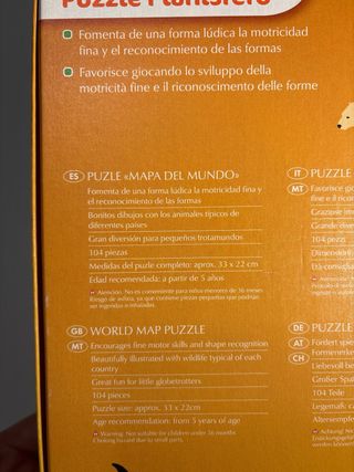 Puzzle Mapa del Mundo 104 Piezas