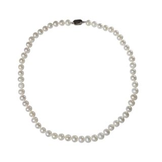 Collar Perlas Cultivadas Redondas. Cierre de Plata