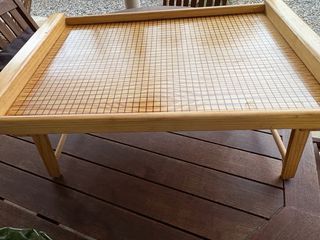 Mesa camilla auxiliar madera plegable