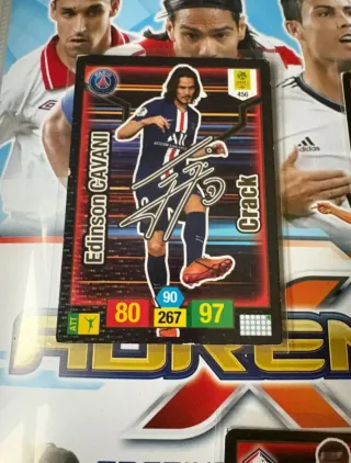 Cromo Edinson Cavani PSG Firmado Adrenalyn