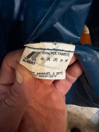 Impermeabile K-Way blu