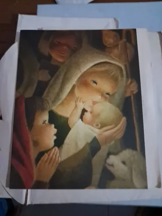 Postal de Navidad Nacimiento de Ferrandiz