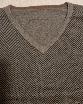 Jersey Adolfo Dominguez Gris Zigzag M/L