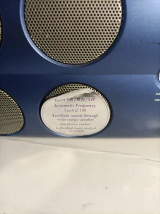 Radio Grundig Azul Portátil