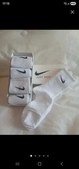 Calcetines Nike 5 pares caja logo negro