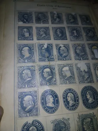 USA ESTADOS UNIDOS ALBUM para Sellos XIX