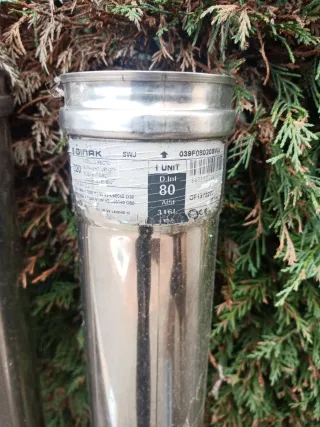 Tubo per camino a pellet in acciaio inossidabile