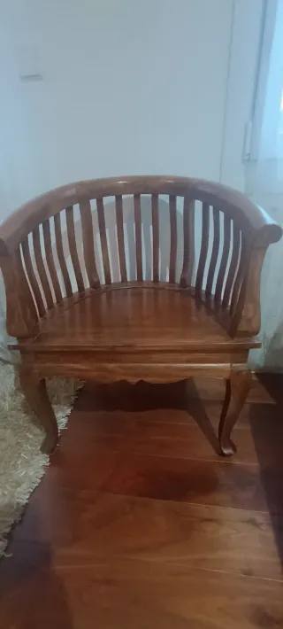 Sillón colonial madera de teka