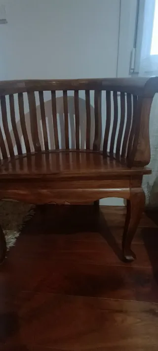 Sillón colonial madera de teka