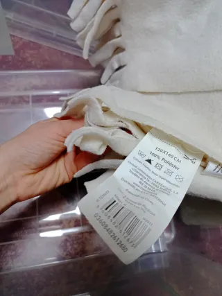 Mantas 120x160 cm Poliéster Marrón o beige