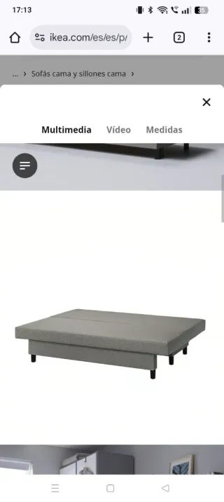 Sofá cama IKEA ÄLVDALEN 3 plazas