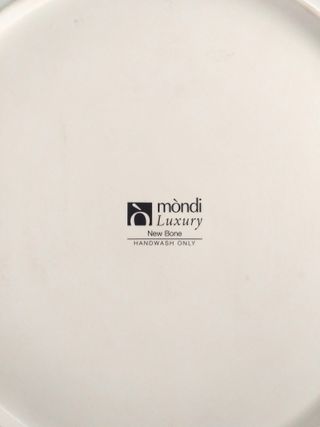 Piatto torta decorato bianco e oro