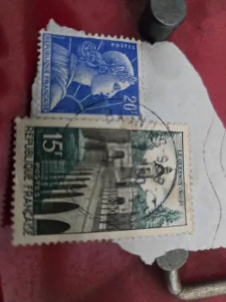 Lote de 2 sellos franceses