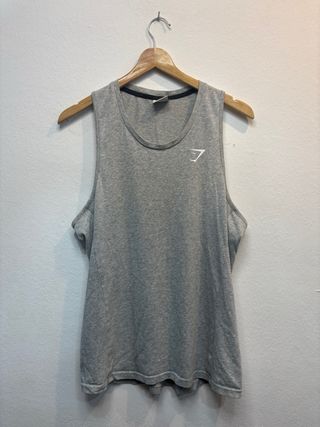 Camiseta Tirantes Gymshark Talla L Gris