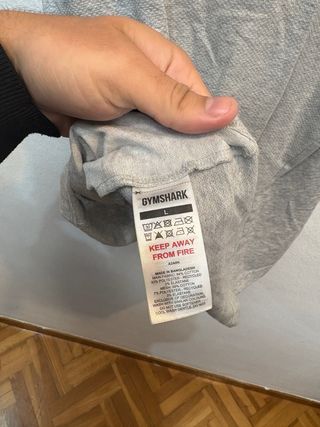 Camiseta Tirantes Gymshark Talla L Gris