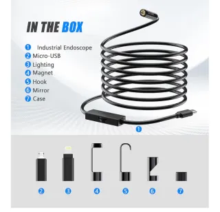 Cámara Endoscópica 1080p 5 m