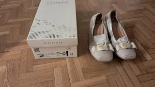 Zapatos cuña Hispanitas Beige/Amarillo