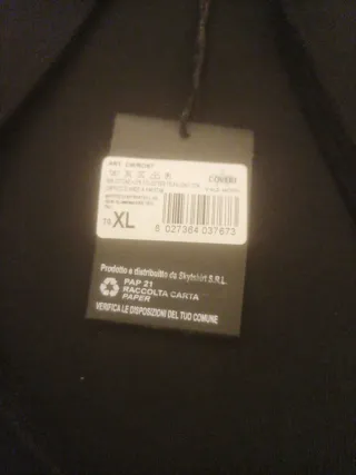 Felpa Coveri Nera Taglia XL