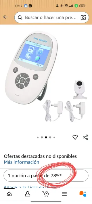 Cámara Vigilabebés con Monitor