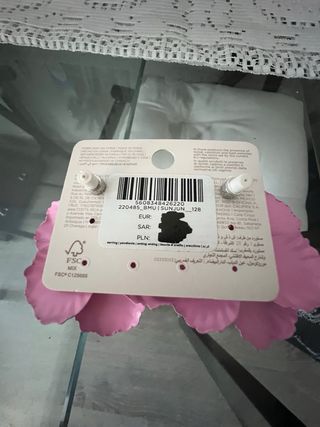 Pendientes Parfois Flor Rosa