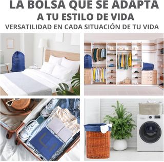 Bolsa para ropa sucia, resistente, lavadora