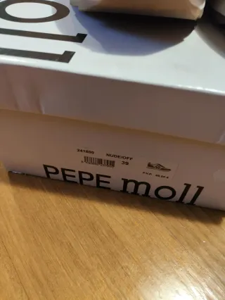 Playeros Pepe Moll mujer rosa y blanco