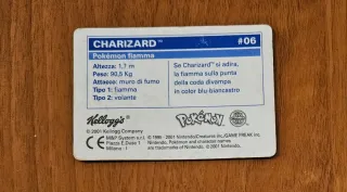 Charizard Pokémon Kellogg's Lenticolare