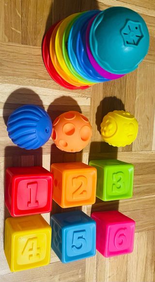 Lote juegos educativos: bloques, puzzle, encajable