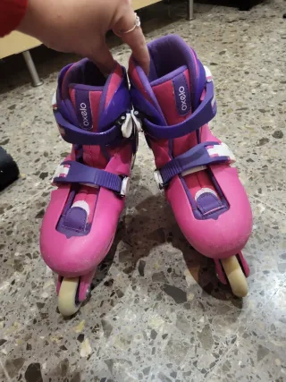 Patines ajustables Talla 30-32 Rosa/Morado