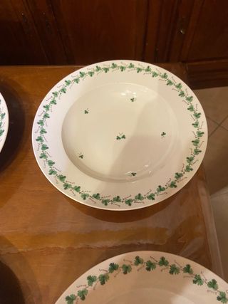 Sei piatti fondi Vienna porcellana