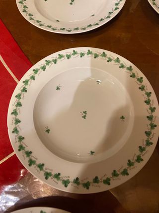Sei piatti fondi Vienna porcellana