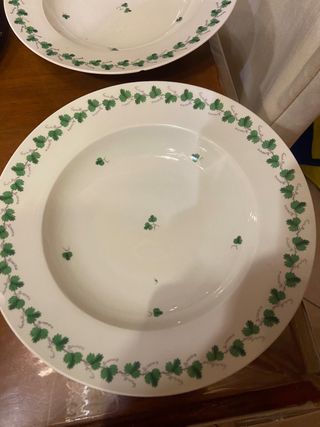 Sei piatti fondi Vienna porcellana