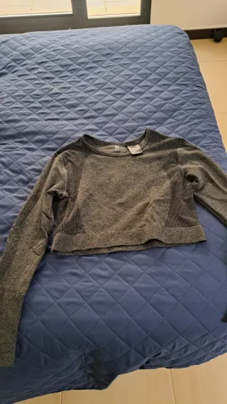 Sudadera H&M Gris Manga Larga