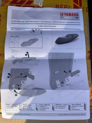 Asiento Moto Yamaha XMAX Negro