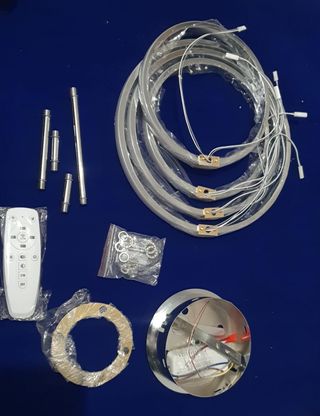 Lámpara Techo LED Aro Regulable 4 Luces