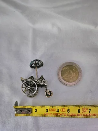 Carrito helados plata antiguo