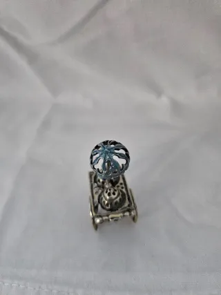 Carrito helados plata antiguo