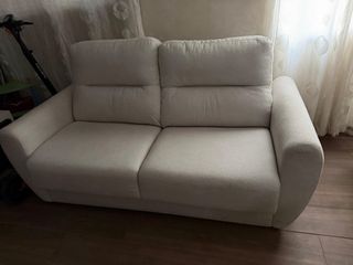 Sofá cama beige 135cm