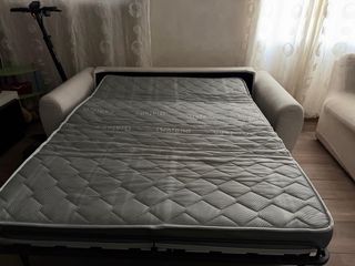 Sofá cama beige 135cm