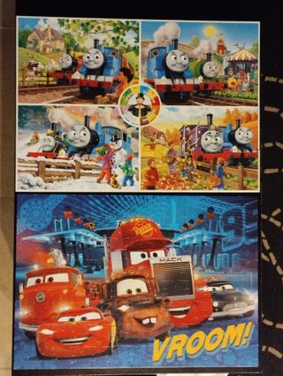 Lotto 2 puzzle Thomas & Friends e Cars