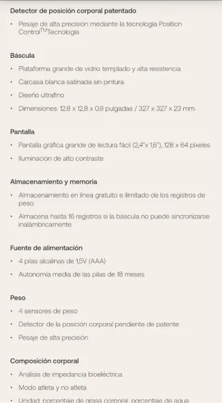 Báscula inteligente Withings Body+